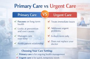 Primary Care vs Urgent Care: When to Go Where in Florida